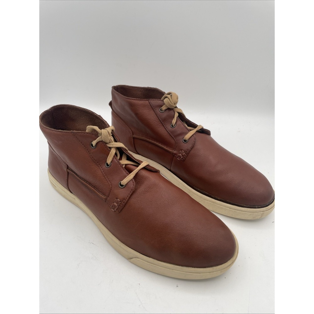 UGG Men's Brown Leather Chuka Ankle Boot 1010549‎ Size 11